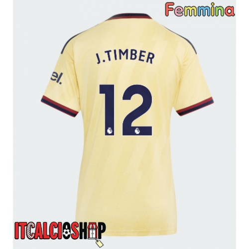 Arsenal Jurrien Timber #12 Terza Maglia Femmina 2026-27 Manica Corta